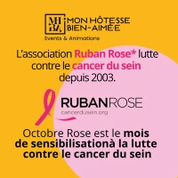 Mon Hôtesse Bien-Aimée partenaire de l'association Ruban Rose