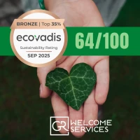 Médaille de bronze Ecovadis pour GR welcome services