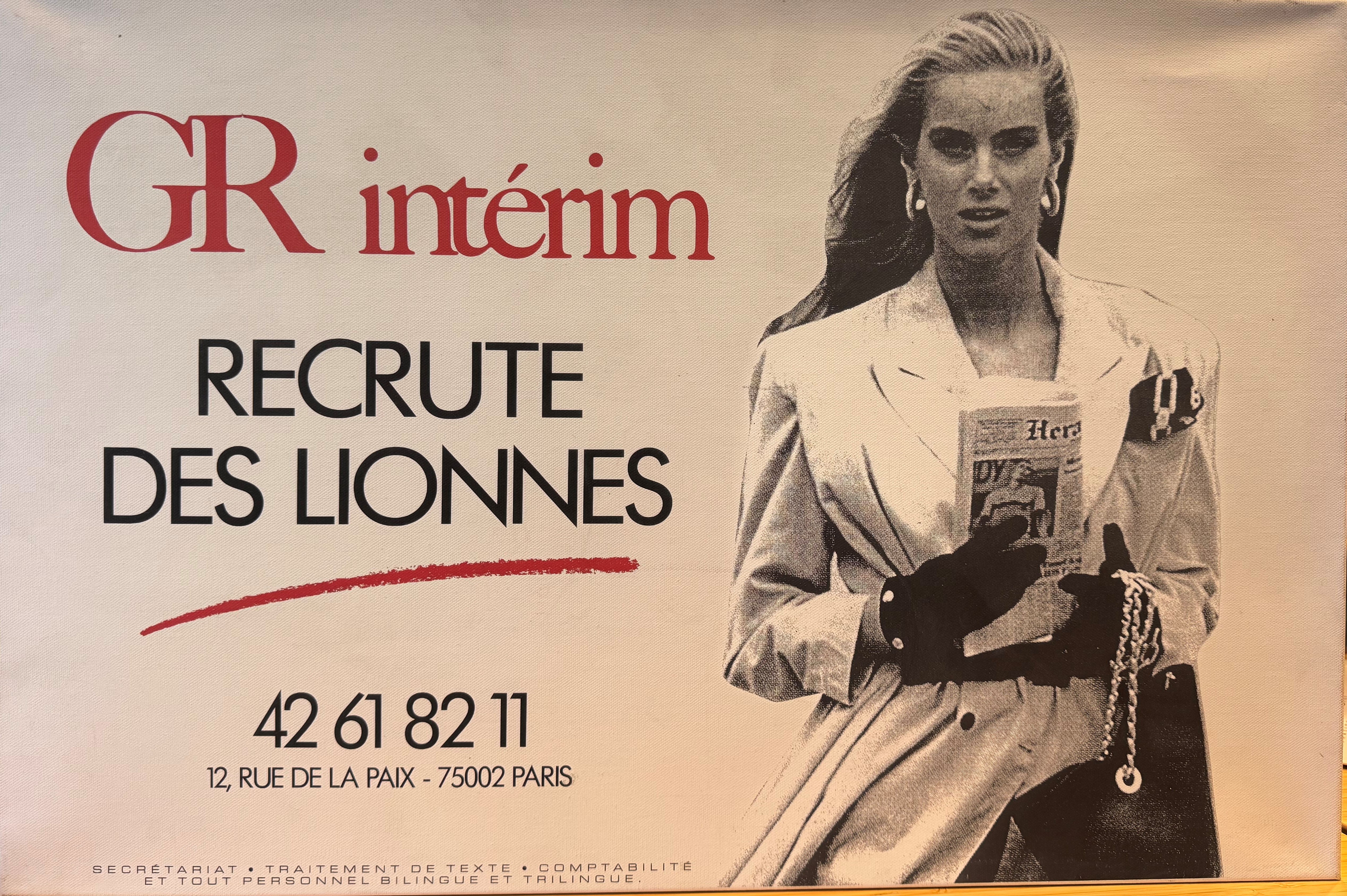 affiche GR recrute des lionnes